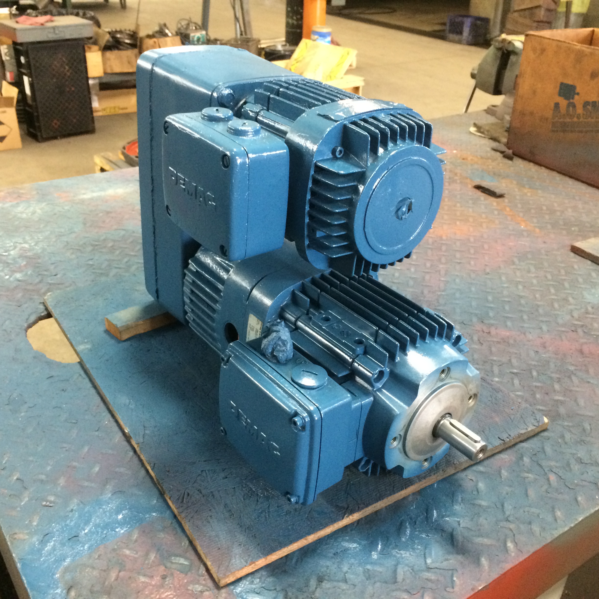 Repaired Demag Motor Ready for Testing
