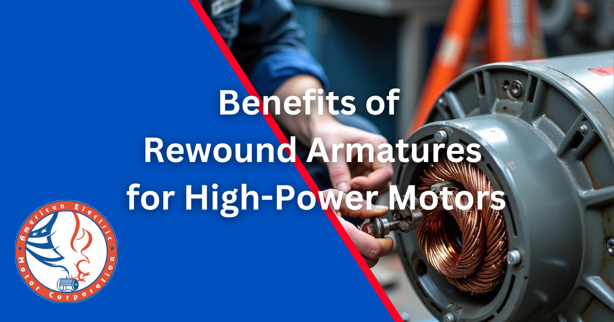 Benefits of Rewound Armatures for High-Power Motors