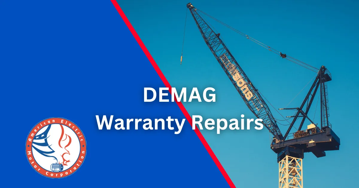 demag motor warranty repair