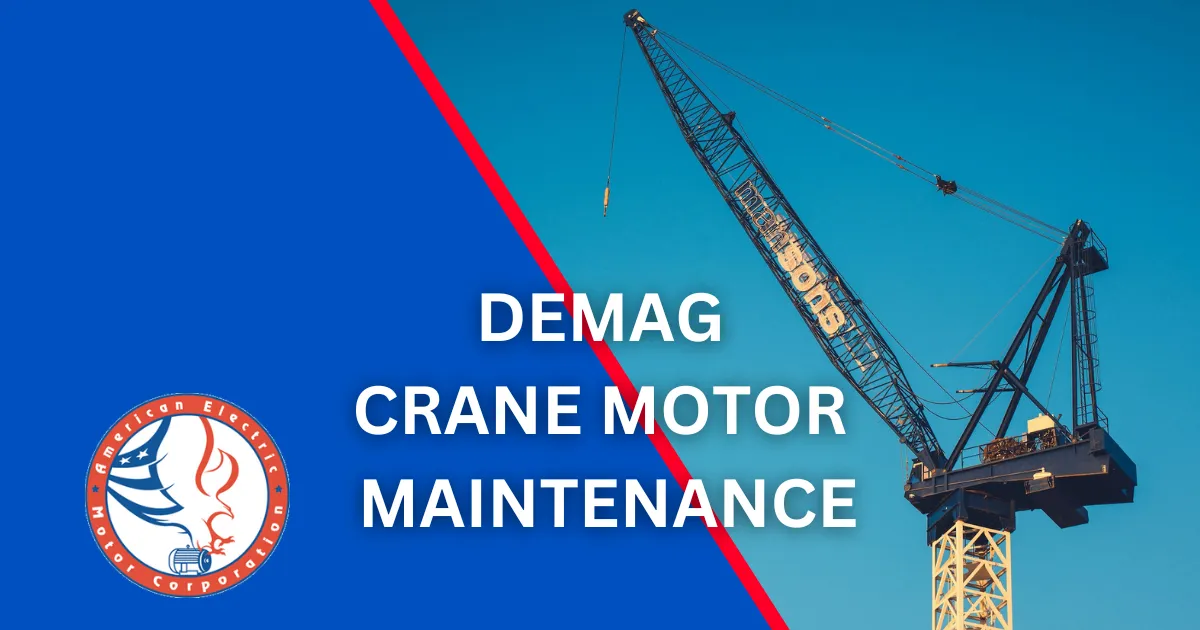 demag crane motor maintenance