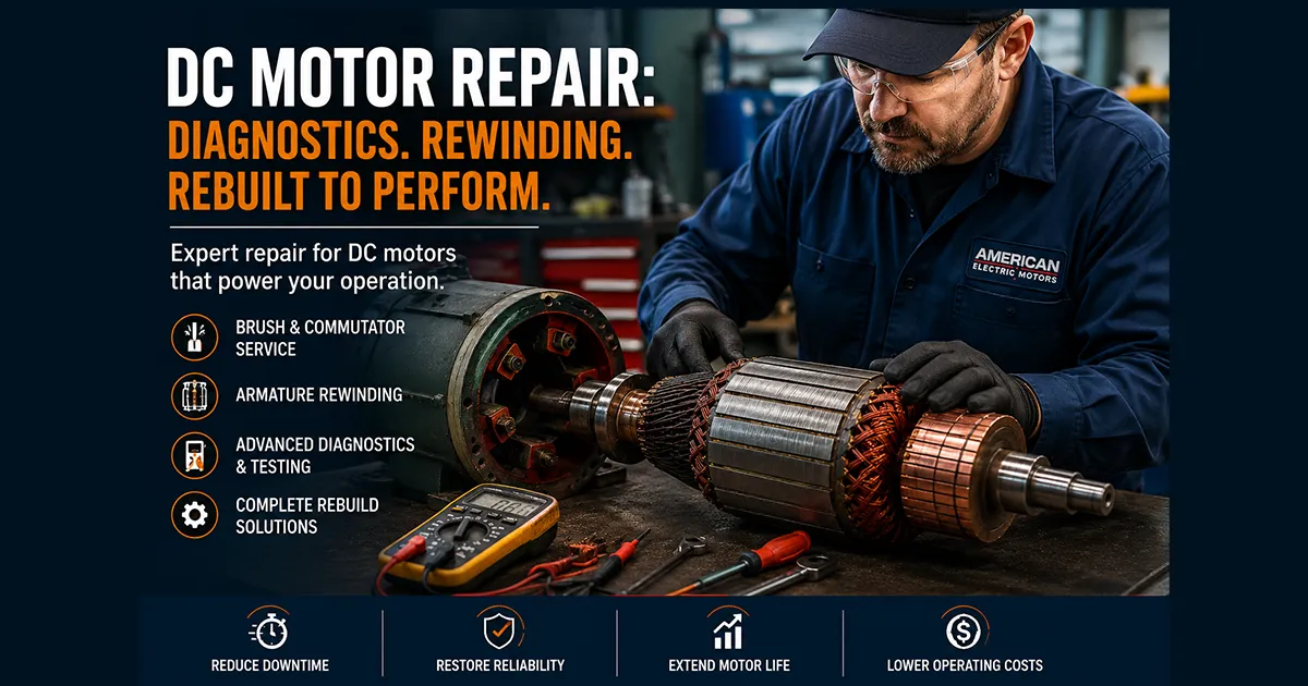 dc motor repair