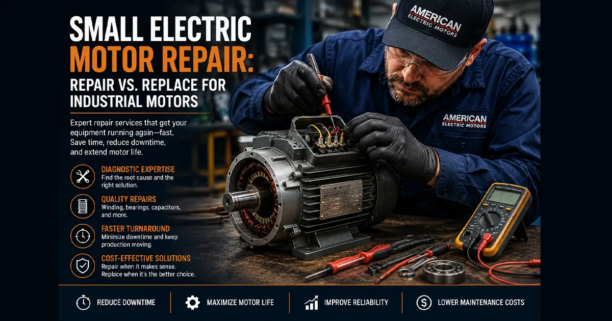small electric motor repair
